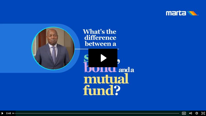 what's the difference between a stock, bond, and mutual fund